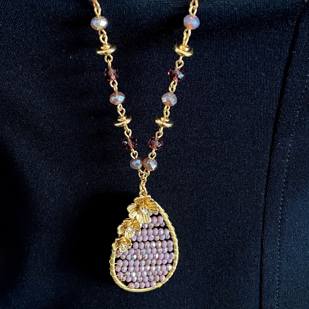 Lonna & Lilly 34" Beaded Charm Necklace